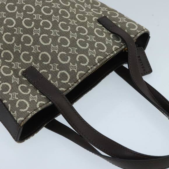 CELINE C Macadam Canvas Hand Bag Brown Gold Auth 98064 - Picture 6 of 16